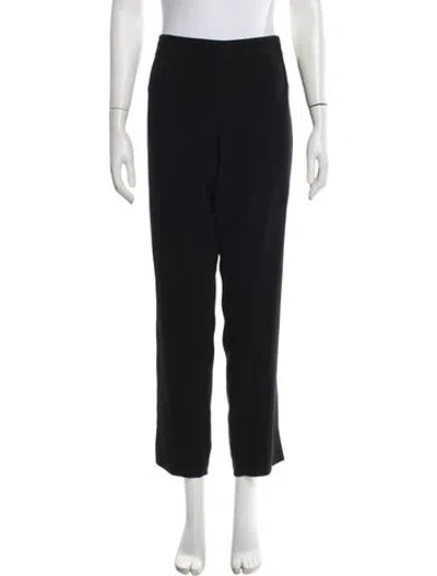 Pre-owned Tory Burch Straight Leg Pants In Black