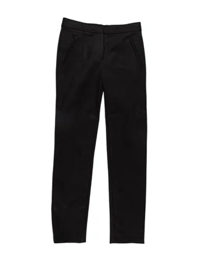 Pre-owned Tory Burch Straight Leg Pants In Black