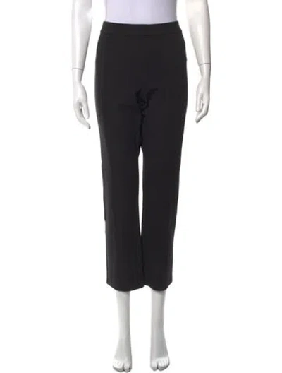 Pre-owned Tory Burch Straight Leg Pants In Black