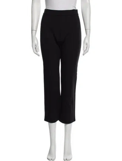 Pre-owned Tory Burch Straight Leg Pants In Black