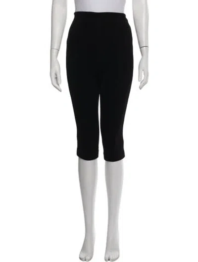 Pre-owned Tory Burch Straight Leg Pants In Black