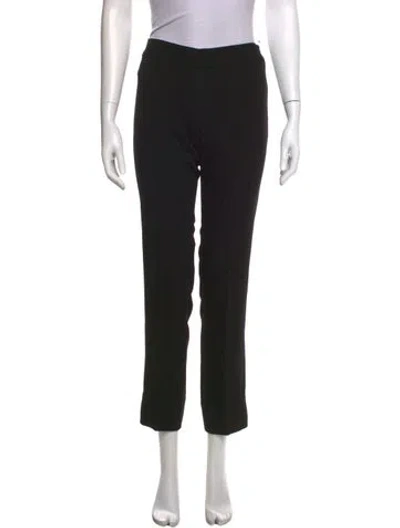Pre-owned Tory Burch Straight Leg Pants In Black