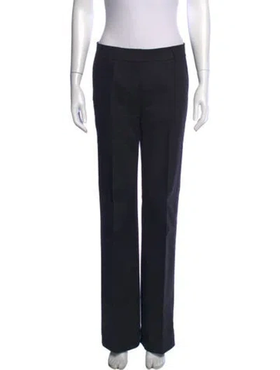 Pre-owned Tory Burch Straight Leg Pants In Black