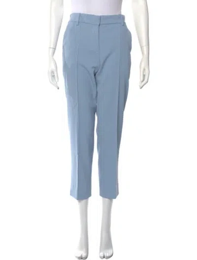 Pre-owned Tory Burch Straight Leg Pants In Blue
