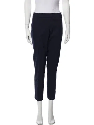 Pre-owned Tory Burch Straight Leg Pants In Blue