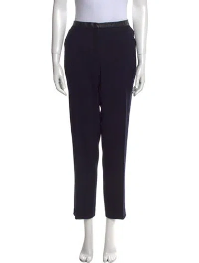 Pre-owned Tory Burch Straight Leg Pants In Blue