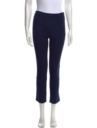 Pre-owned Tory Burch Straight Leg Pants In Blue