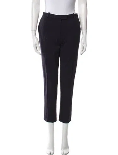 Pre-owned Tory Burch Straight Leg Pants In Blue