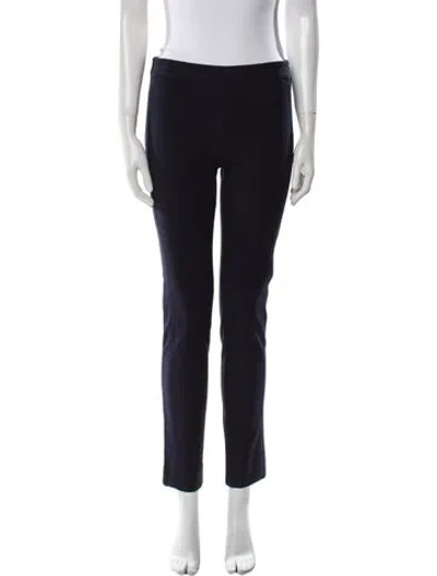 Pre-owned Tory Burch Straight Leg Pants In Blue