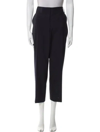 Pre-owned Tory Burch Straight Leg Pants In Blue