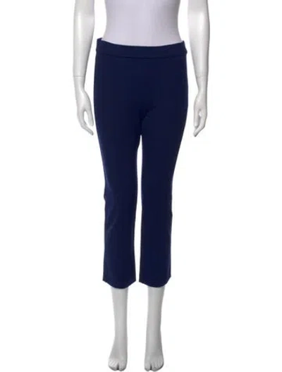 Pre-owned Tory Burch Straight Leg Pants In Blue