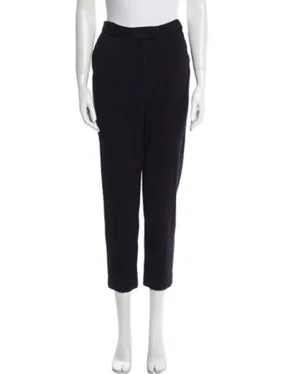 Pre-owned Tory Burch Straight Leg Pants In Blue