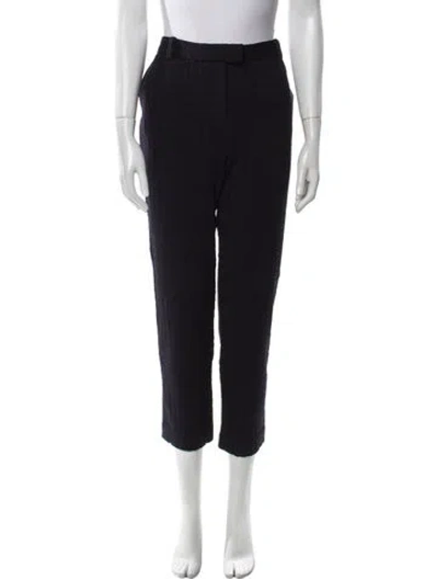 Pre-owned Tory Burch Straight Leg Pants In Blue