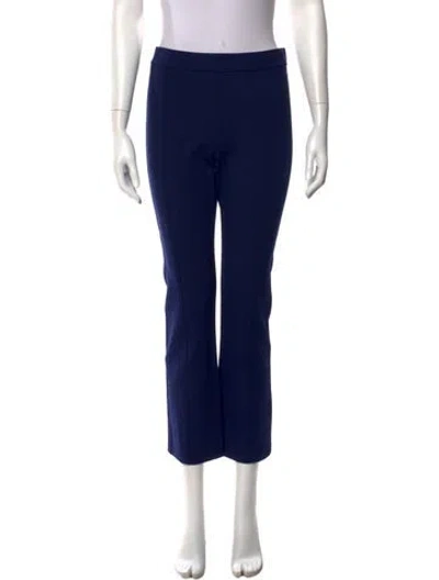Pre-owned Tory Burch Straight Leg Pants In Blue
