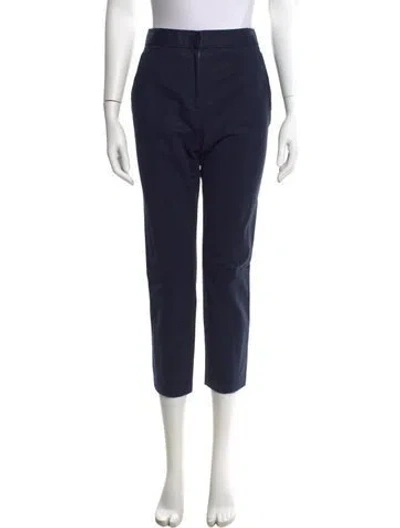 Pre-owned Tory Burch Straight Leg Pants In Blue