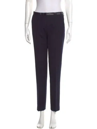 Pre-owned Tory Burch Straight Leg Pants In Blue