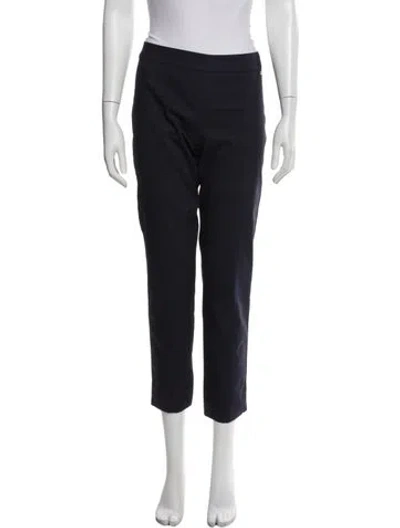 Pre-owned Tory Burch Straight Leg Pants In Blue