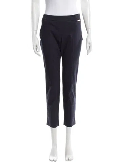 Pre-owned Tory Burch Straight Leg Pants In Blue