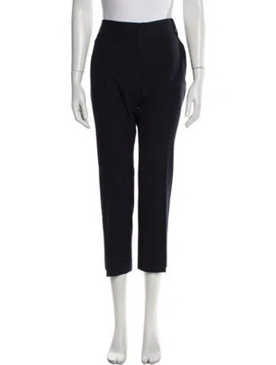 Pre-owned Tory Burch Straight Leg Pants In Blue