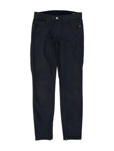 Pre-owned Tory Burch Straight Leg Pants In Blue