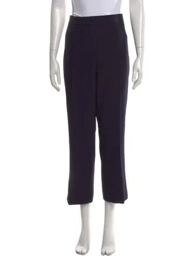 Pre-owned Tory Burch Straight Leg Pants In Blue