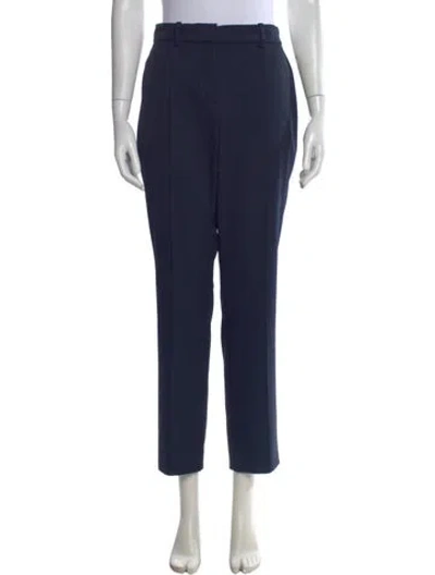 Pre-owned Tory Burch Straight Leg Pants In Blue