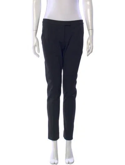 Pre-owned Tory Burch Straight Leg Pants In Blue