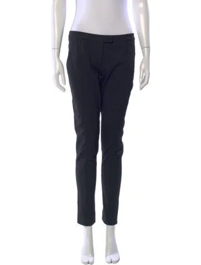 Pre-owned Tory Burch Straight Leg Pants In Blue