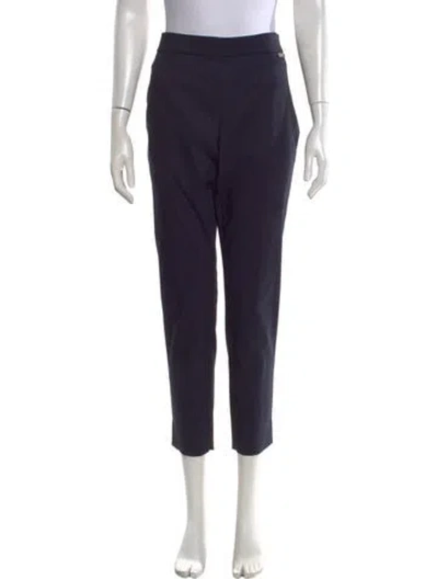 Pre-owned Tory Burch Straight Leg Pants In Blue