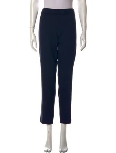 Pre-owned Tory Burch Straight Leg Pants In Blue