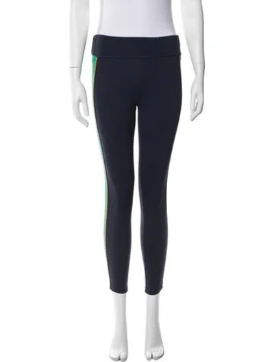 Pre-owned Tory Burch Straight Leg Pants In Blue