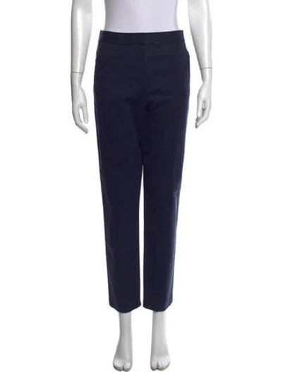Pre-owned Tory Burch Straight Leg Pants In Blue