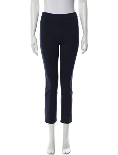 Pre-owned Tory Burch Straight Leg Pants In Blue