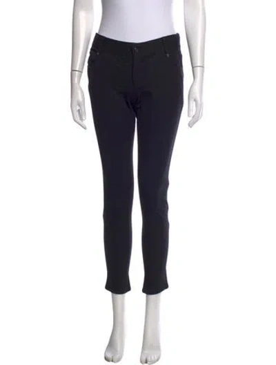 Pre-owned Tory Burch Straight Leg Pants In Blue