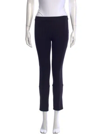 Pre-owned Tory Burch Straight Leg Pants In Blue