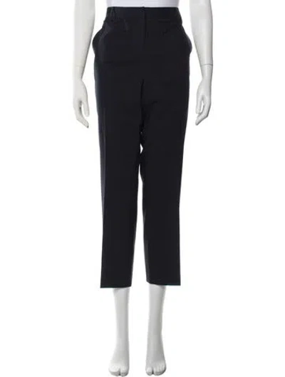Pre-owned Tory Burch Straight Leg Pants In Blue