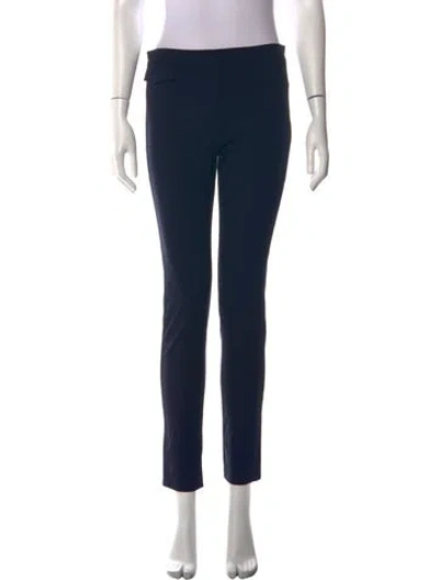 Pre-owned Tory Burch Straight Leg Pants In Blue
