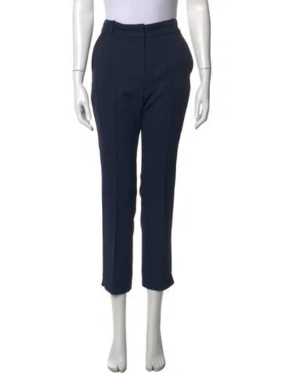 Pre-owned Tory Burch Straight Leg Pants In Blue