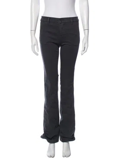 Pre-owned Tory Burch Straight Leg Pants In Blue