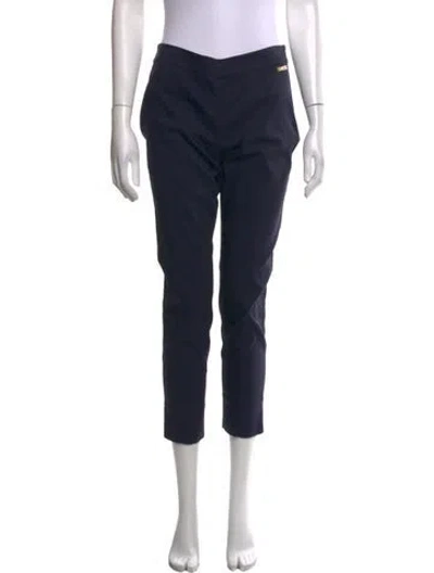 Pre-owned Tory Burch Straight Leg Pants In Blue