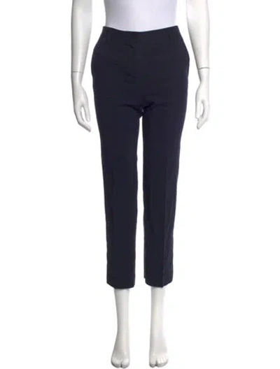 Pre-owned Tory Burch Straight Leg Pants In Blue