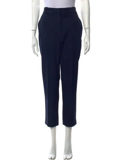Pre-owned Tory Burch Straight Leg Pants In Blue