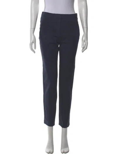 Pre-owned Tory Burch Straight Leg Pants In Gray