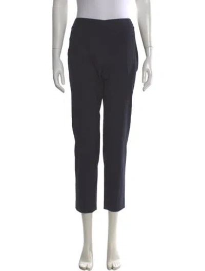 Pre-owned Tory Burch Straight Leg Pants In Gray