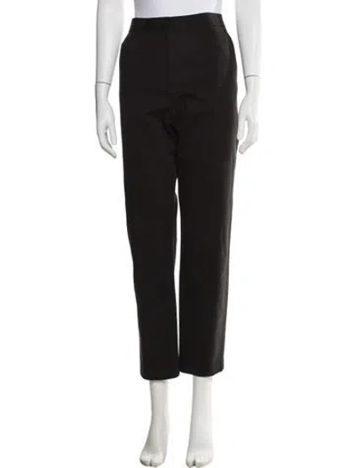Pre-owned Tory Burch Straight Leg Pants In Gray
