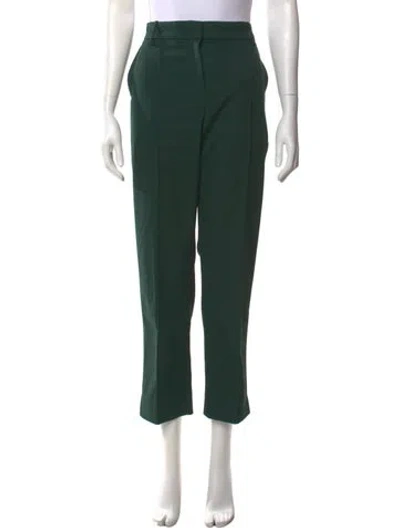 Pre-owned Tory Burch Straight Leg Pants In Green