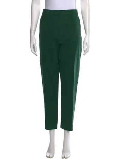 Pre-owned Tory Burch Straight Leg Pants In Green