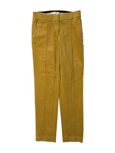 Pre-owned Tory Burch Straight Leg Pants In Multi
