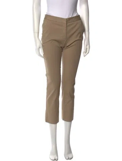 Pre-owned Tory Burch Straight Leg Pants In Neutral