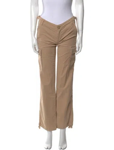 Pre-owned Tory Burch Straight Leg Pants In Neutral